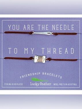 Friendship Bracelet Set - You are the needle to my thread